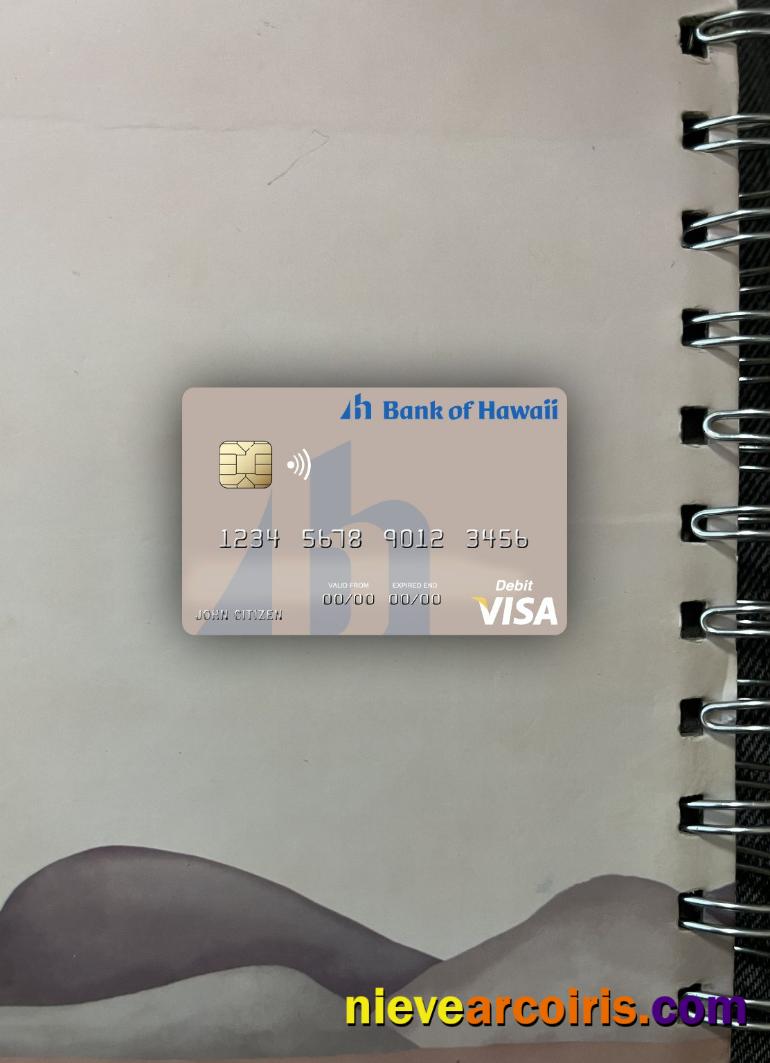 Samoa Bank of Hawaii visa debit card photolook